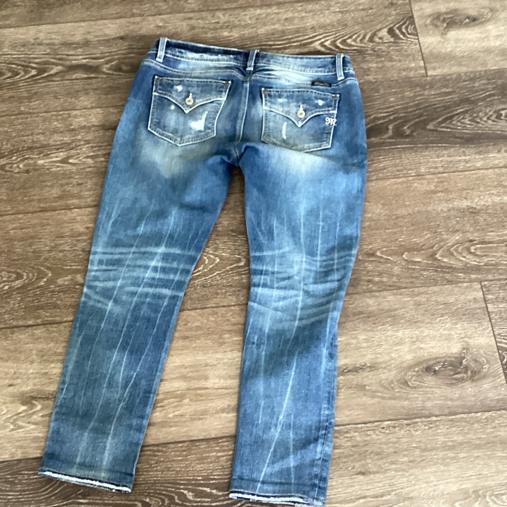 Miss Me Distressed Blue Denim Jeans